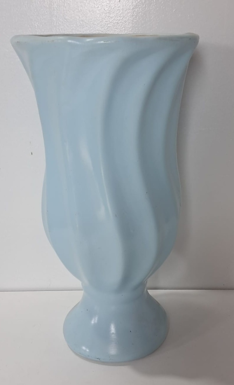 Vaso Azul Candy de Louça Gg 38Cm - Stefane Sales 