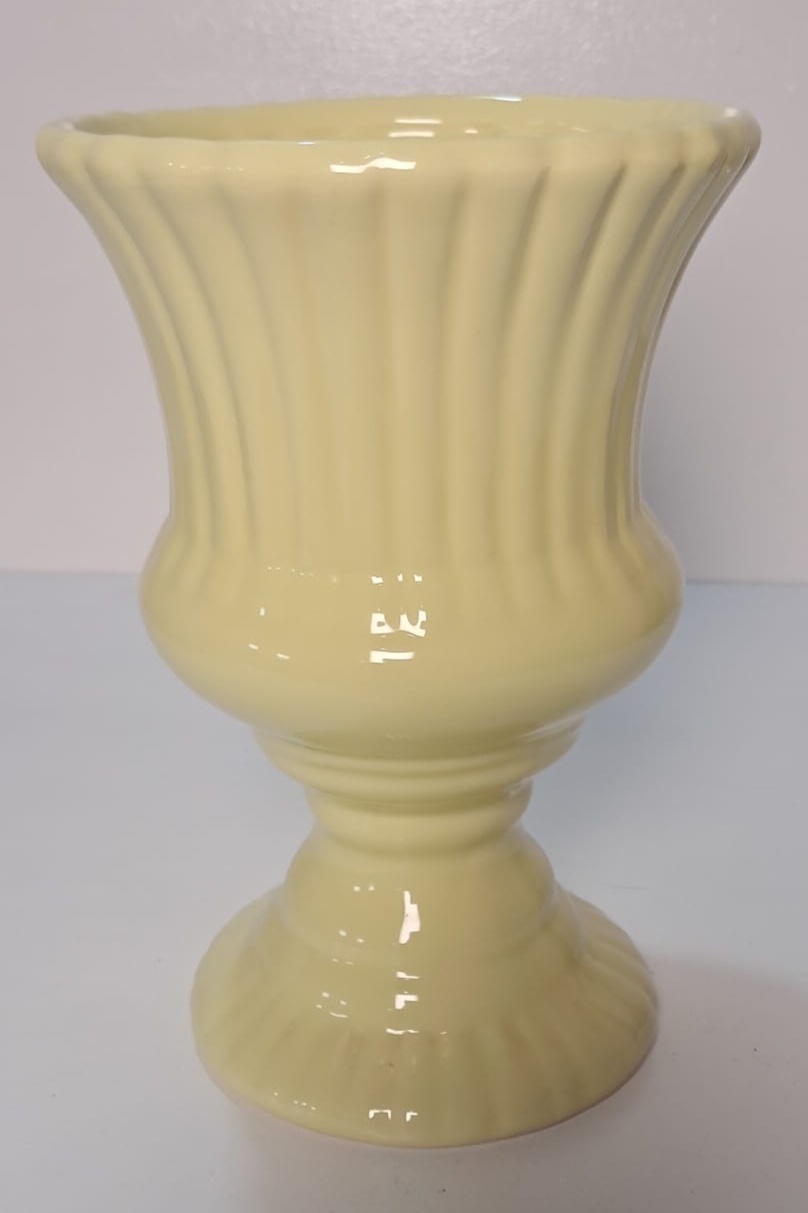Vaso Médio Amarelo Candy de Louça 25Cm - Stefane Sales 