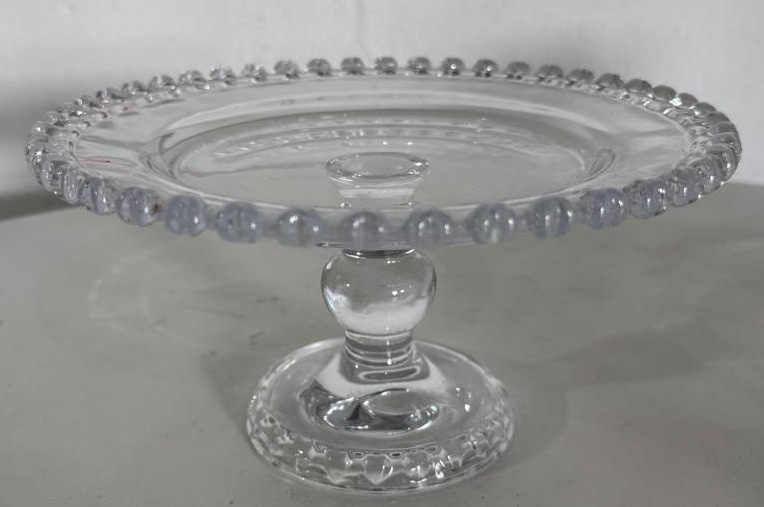 Bandeja de Cristal Média Com Pé - Stefane Sales 