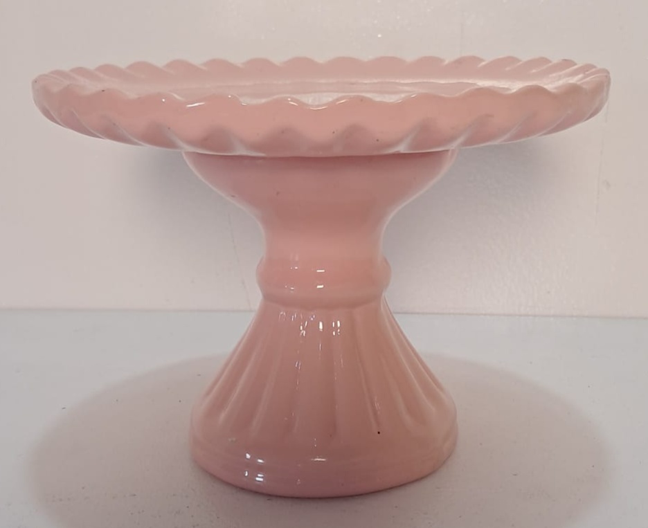 Bandeja Rosa Rose de Louça Pp - Stefane Sales 