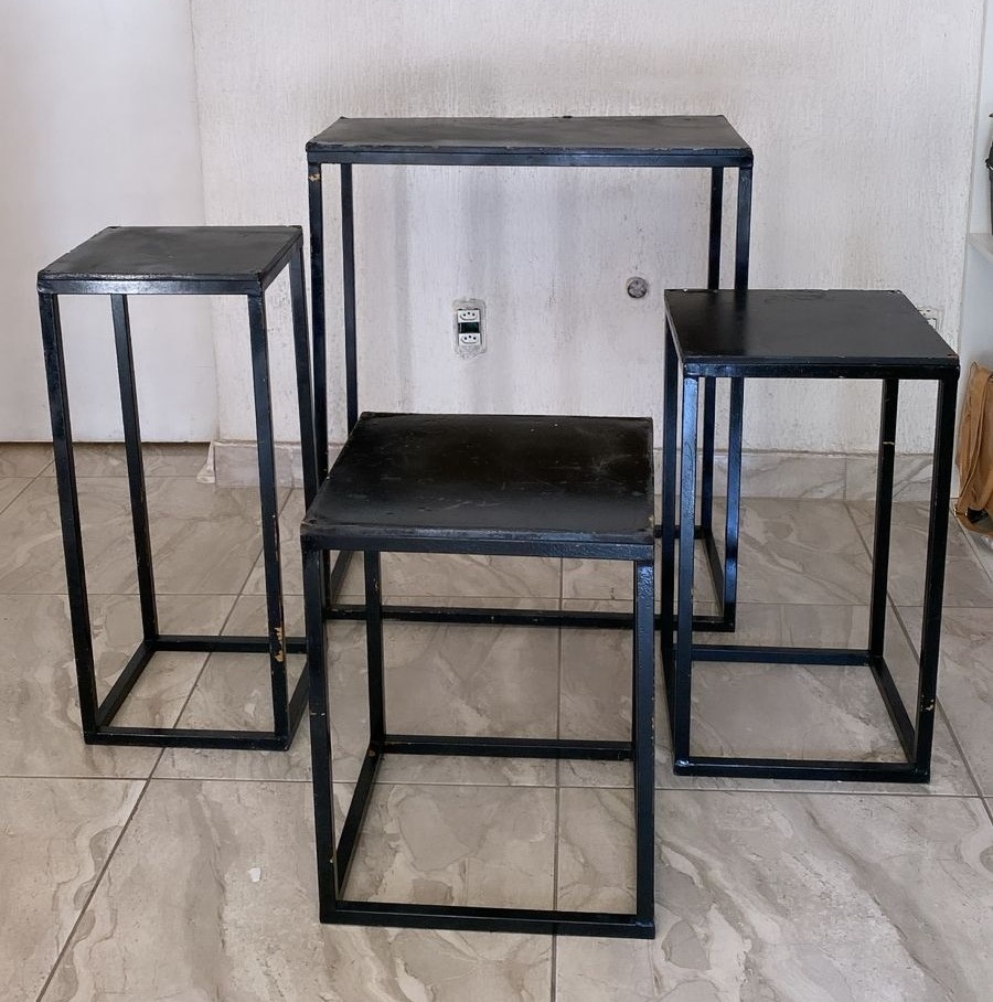 Kit Mesa de Ferro Preta - Stefane Sales 