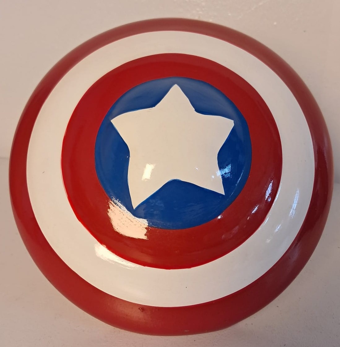 Escudo Do Capitão América de Louça - Stefane Sales 