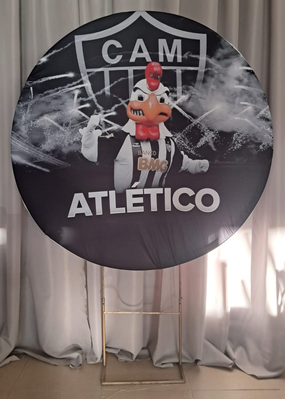 Painel Time Atlético Mineiro Mascote Galo - Stefane Sales 