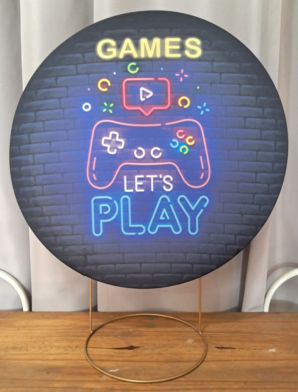 Painel de Mesa Gamer Fundo Preto - Stefane Sales 
