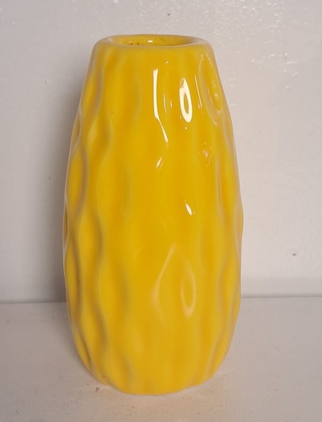 Vasinho Amarelo de Louça Pp - Stefane Sales 