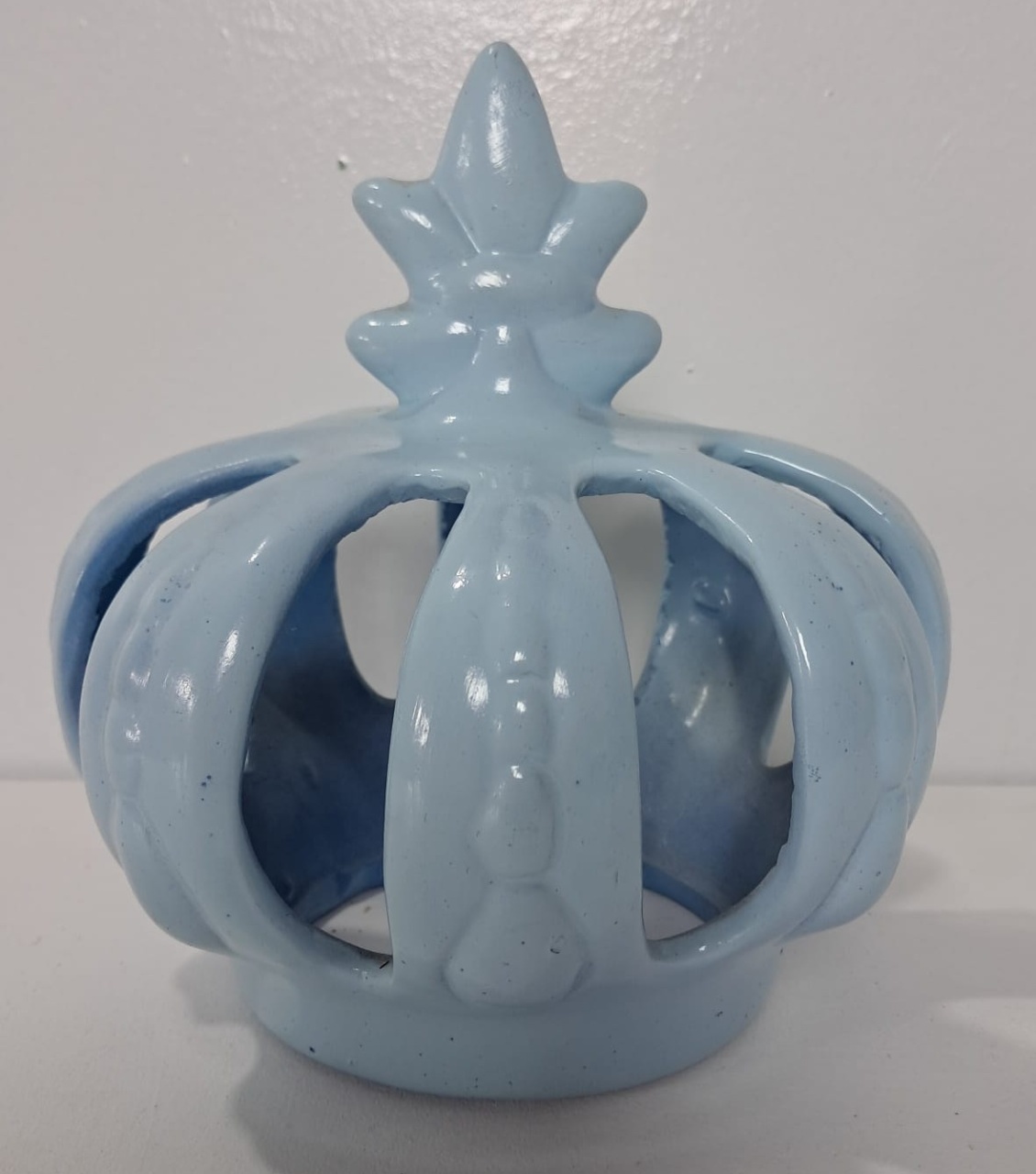 Coroa Azul Candy de Louça M - Stefane Sales 