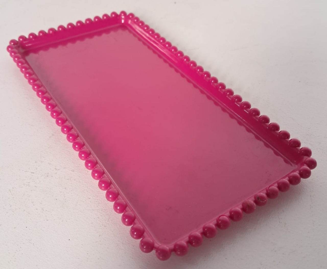 Bandeja Rasteira Rosa Pink de Plástico - Stefane Sales 