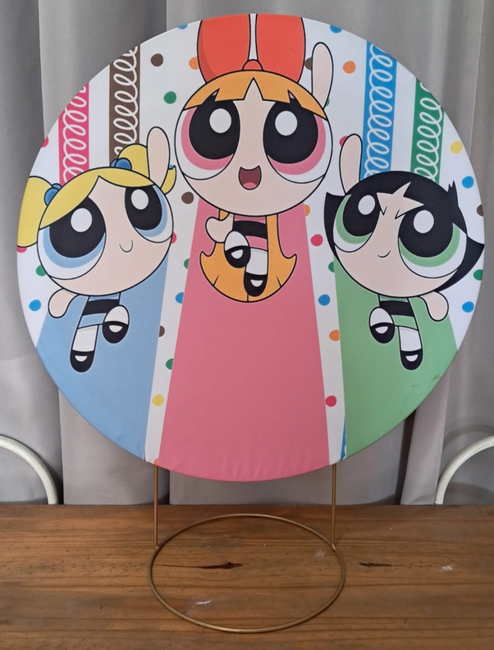 Painel de Mesa Meninas Super Poderosas - Stefane Sales 
