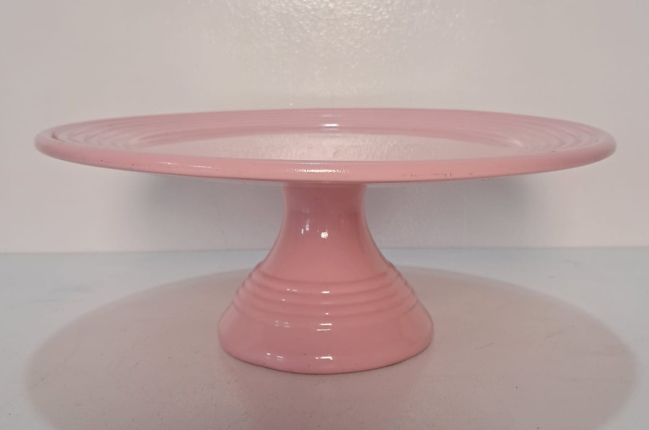 Boleira de Louça Rosa Candy - Stefane Sales 