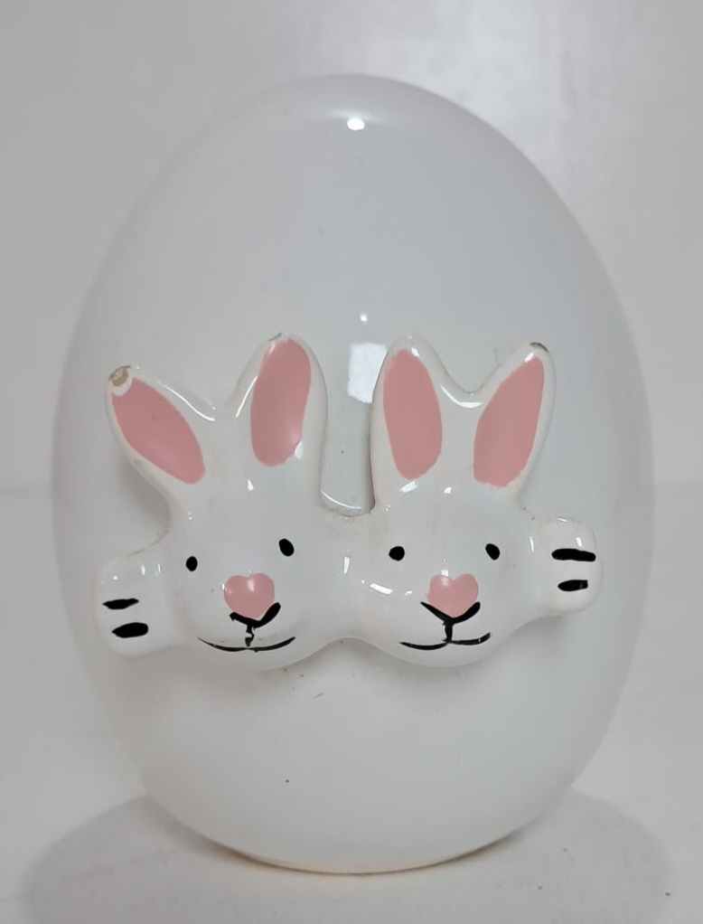 Ovo de Páscoa de Louça Decorativo - Stefane Sales 