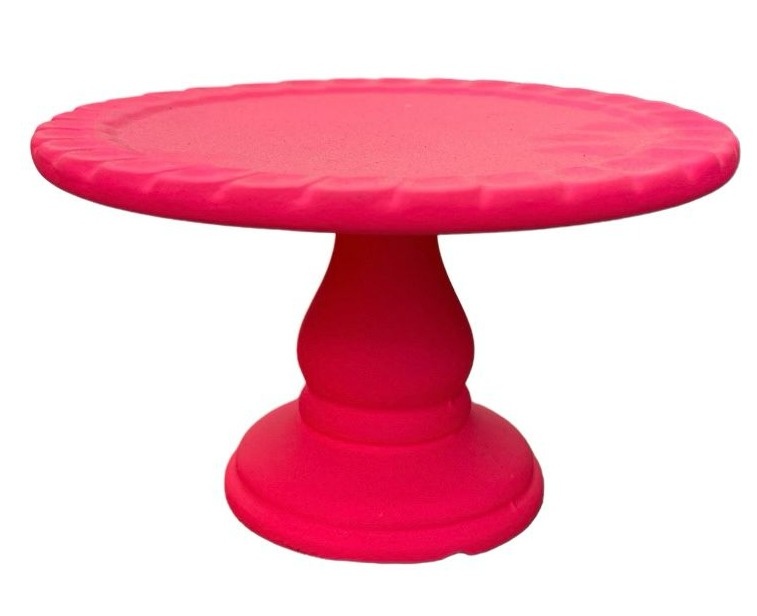 Bandeja Rosa Neon de Louça - Stefane Sales 