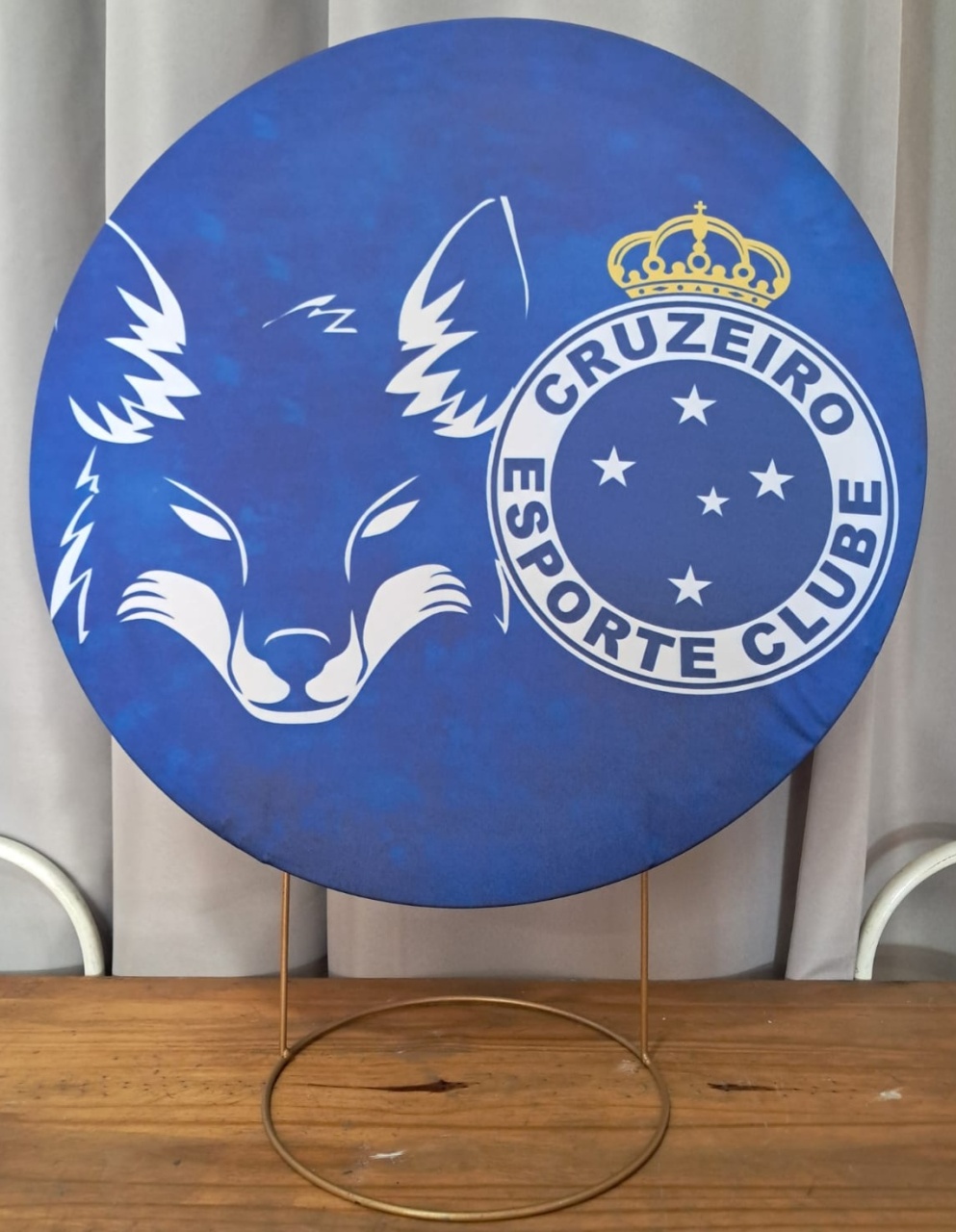 Painel de Mesa Time Cruzeiro Com Raposa - Stefane Sales 