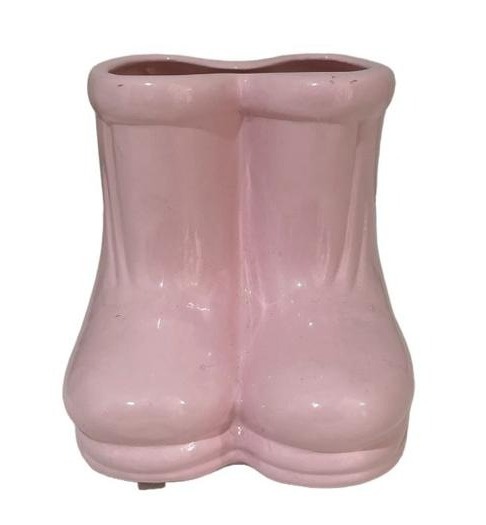 Botinhas Rosa Candy de Louça - Stefane Sales 