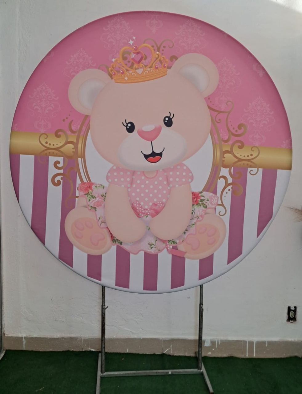 Painel Princesa Ursa Rosa - Stefane Sales 