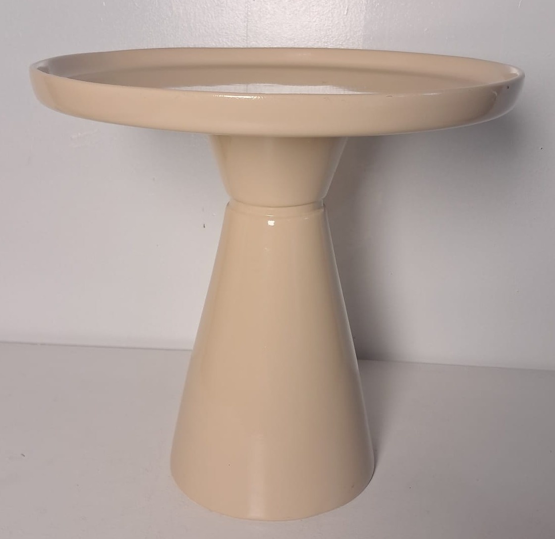 Boleira Cone Bege de Louça Gg - Stefane Sales 