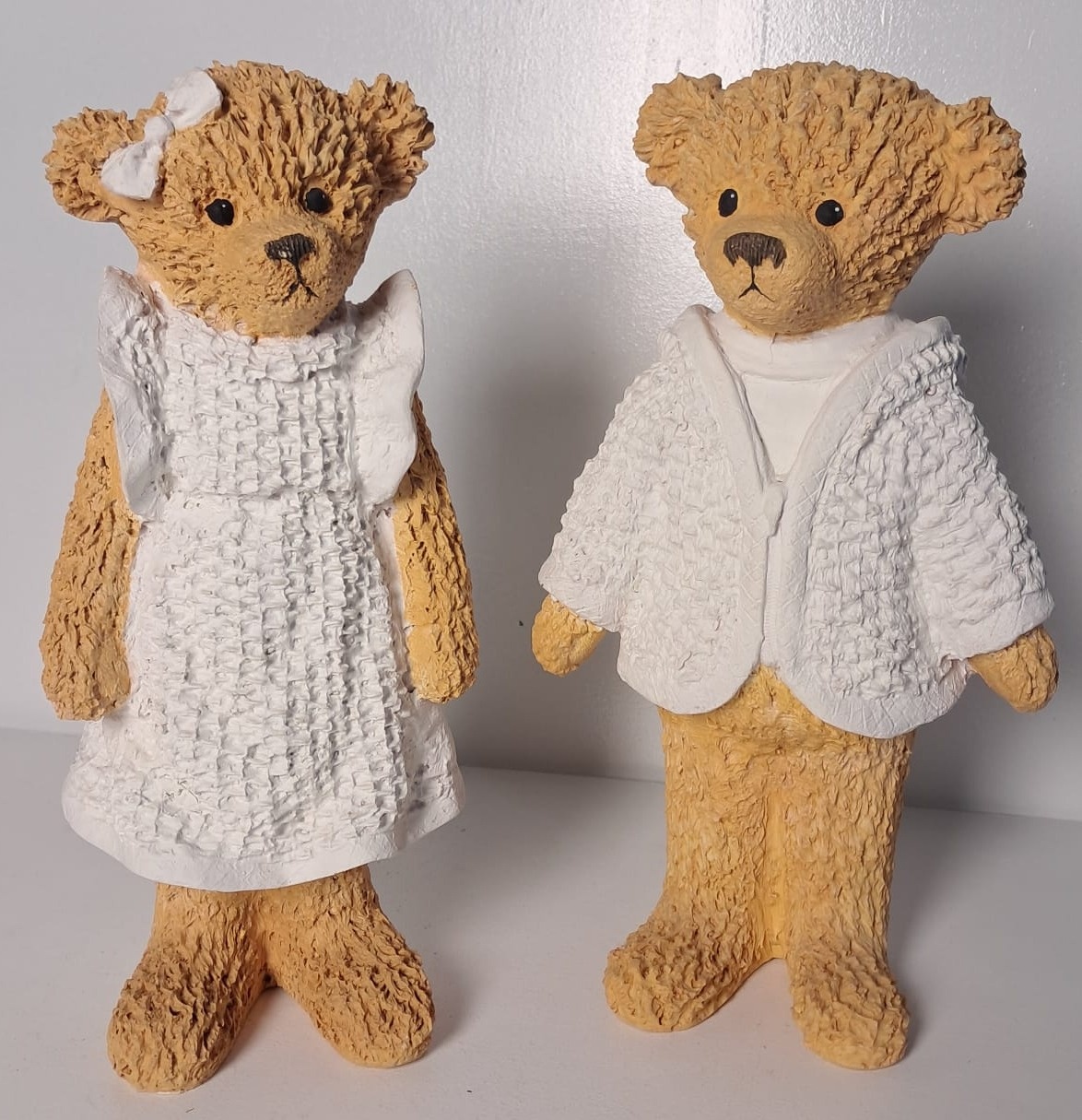 Urso de Resina Menino Ou Menina 35Cm - Stefane Sales 