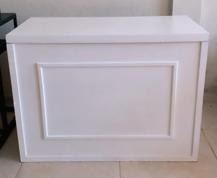 Mesa Bolsonier Branca de 80Cmx80Cm - Stefane Sales 