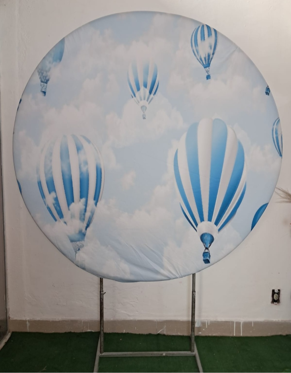Painel Balão E Nuvens Azul - Stefane Sales 