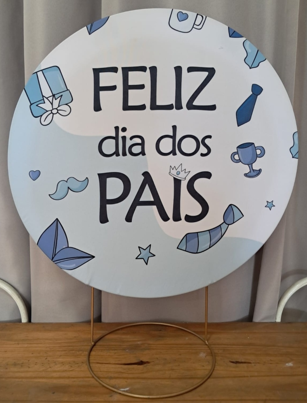 Painel de Mesa Feliz Dia dos Pais - Stefane Sales 