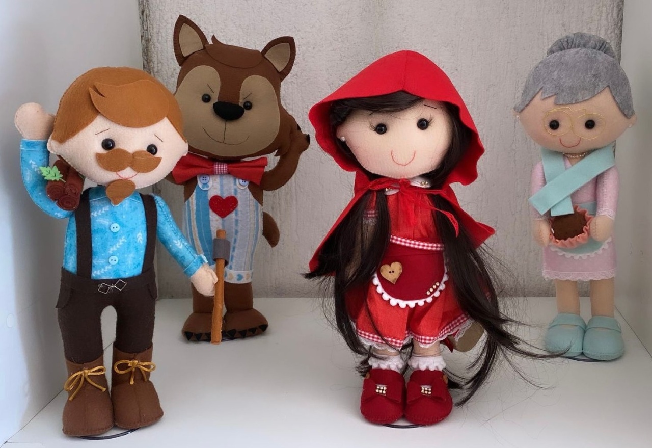 Kit Chapeuzinho Vermelho de Feltro - Stefane Sales 