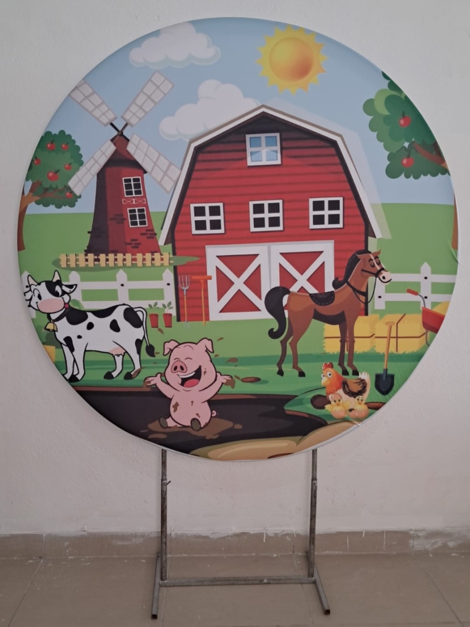 Painel Celeiro / Fazendinha Com Animais - Stefane Sales 