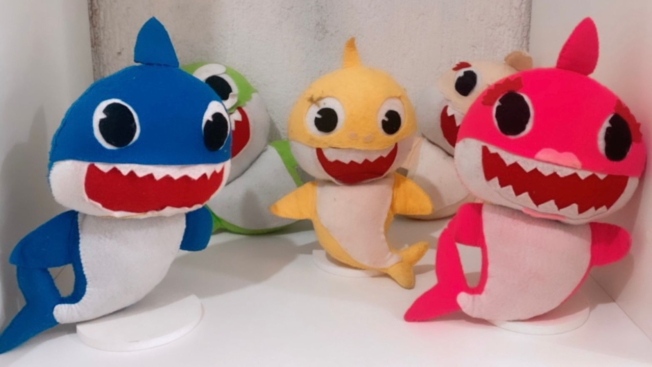 Kit Baby Shark de Feltro - Stefane Sales 