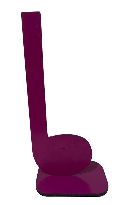 Nota Musical Rosa de Mdf - Stefane Sales 