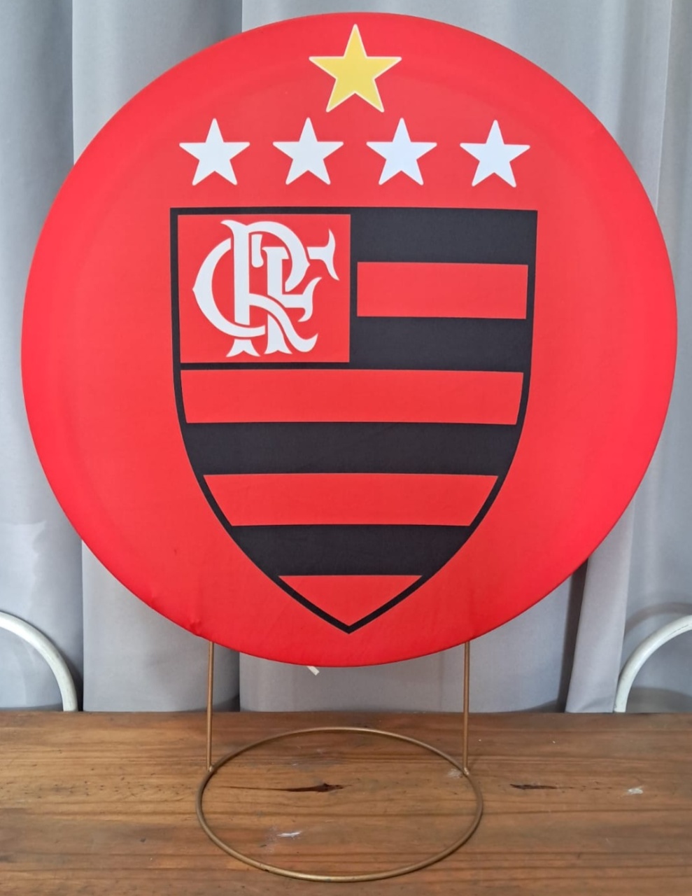 Painel de Mesa Time Símbolo Do Flamengo - Stefane Sales 