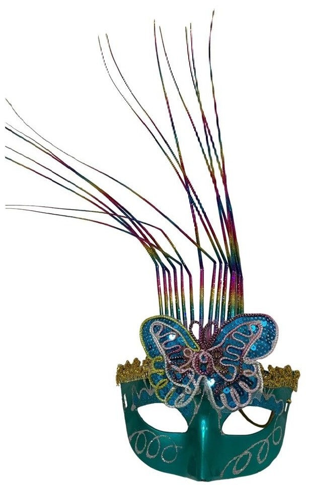 Máscara Verde Tiffany Decorativa - Stefane Sales 