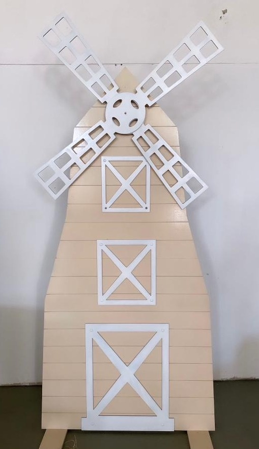 Painel Moinho Bege  de 2.0Mx90Cm - Stefane Sales 