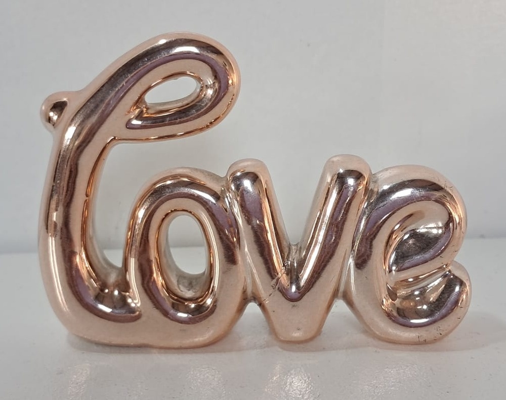 Palavra Love de Mesa Louca Rose Gold - Stefane Sales 
