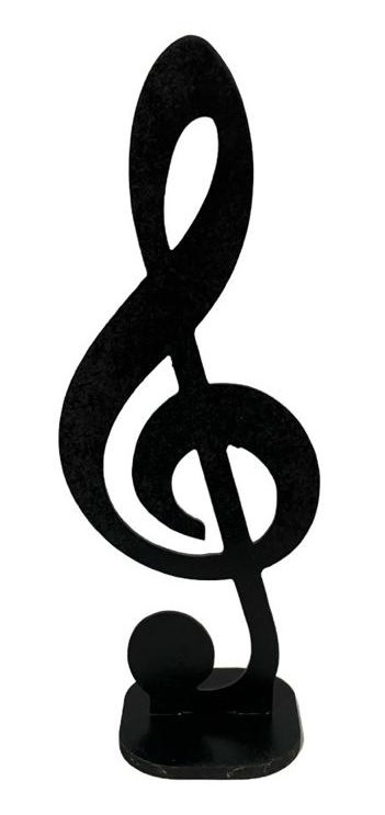 Nota Musical Preta de Mdf - Stefane Sales 