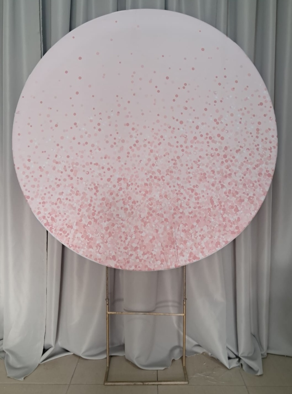 Painel Rosa Claro Com Glitter - Stefane Sales 