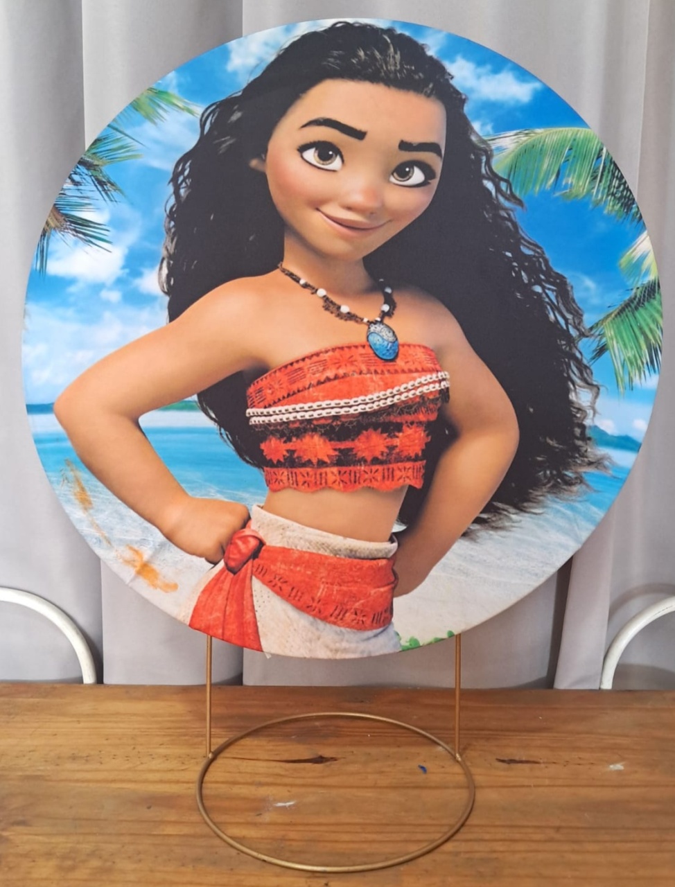 Painel de Mesa Moana Na Ilha - Stefane Sales 