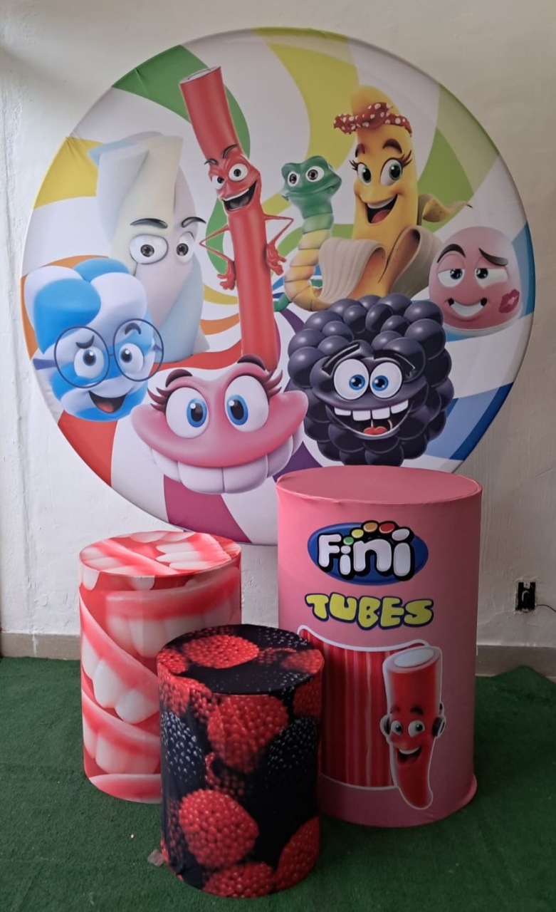 Painel E Capas Bala Fini de Frutas - Stefane Sales 