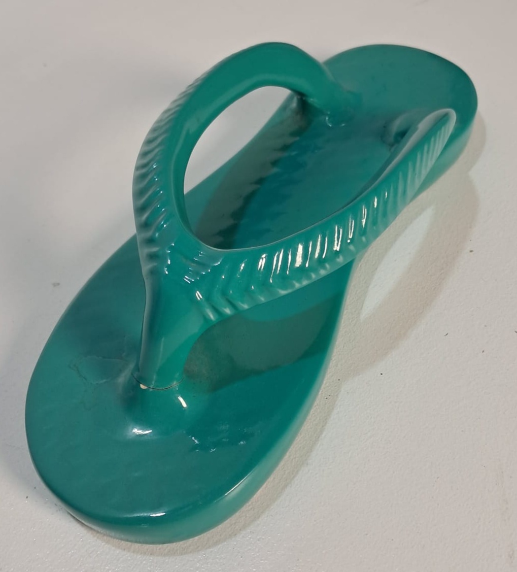 Chinelo Verde Tiffany de Louça - Stefane Sales 