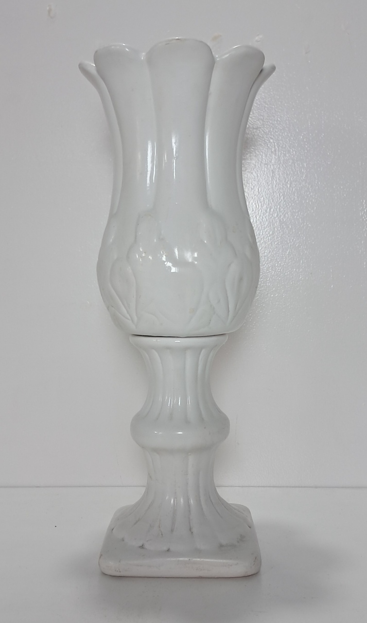 Vaso Branco de Louça 32Cm - Stefane Sales 