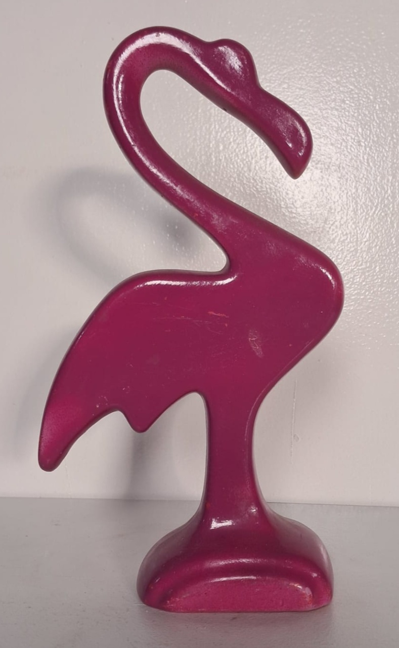 Flamingo de Louça Rosa Pink - Stefane Sales 