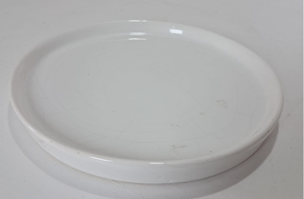 Mini Pratinho Branco de Louça - Stefane Sales 