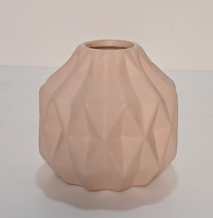 Vaso Geométrico Rosa Rose Pp - Stefane Sales 