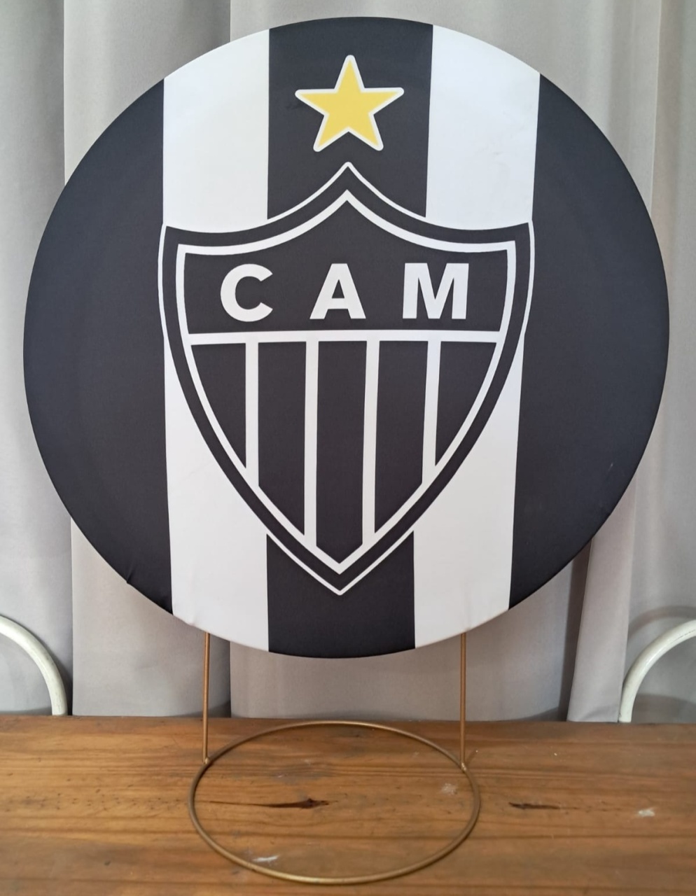 Painel de Mesa Time Atlético Símbolo - Stefane Sales 