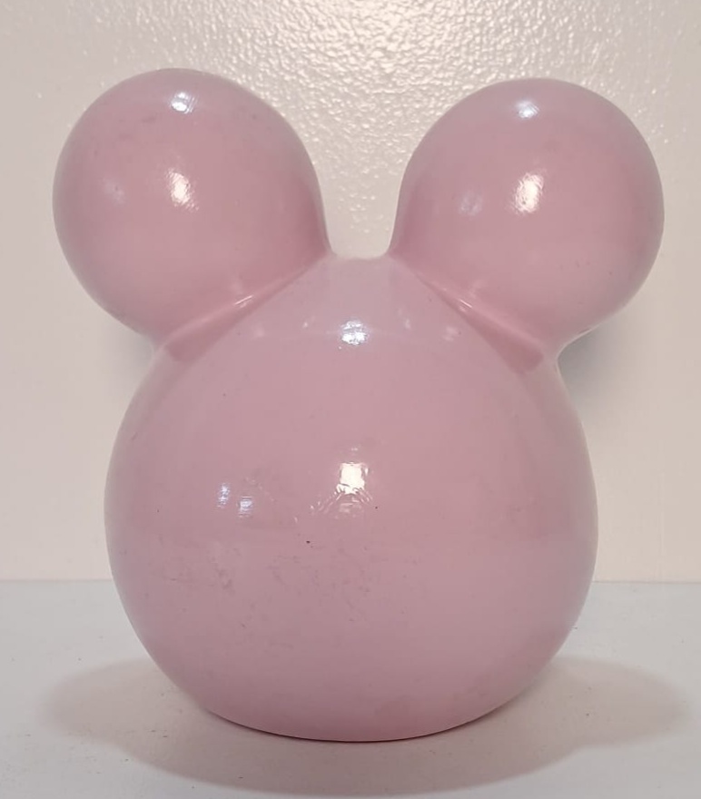 Cabeça da Minnie Rosa Candy de Louça - Stefane Sales 