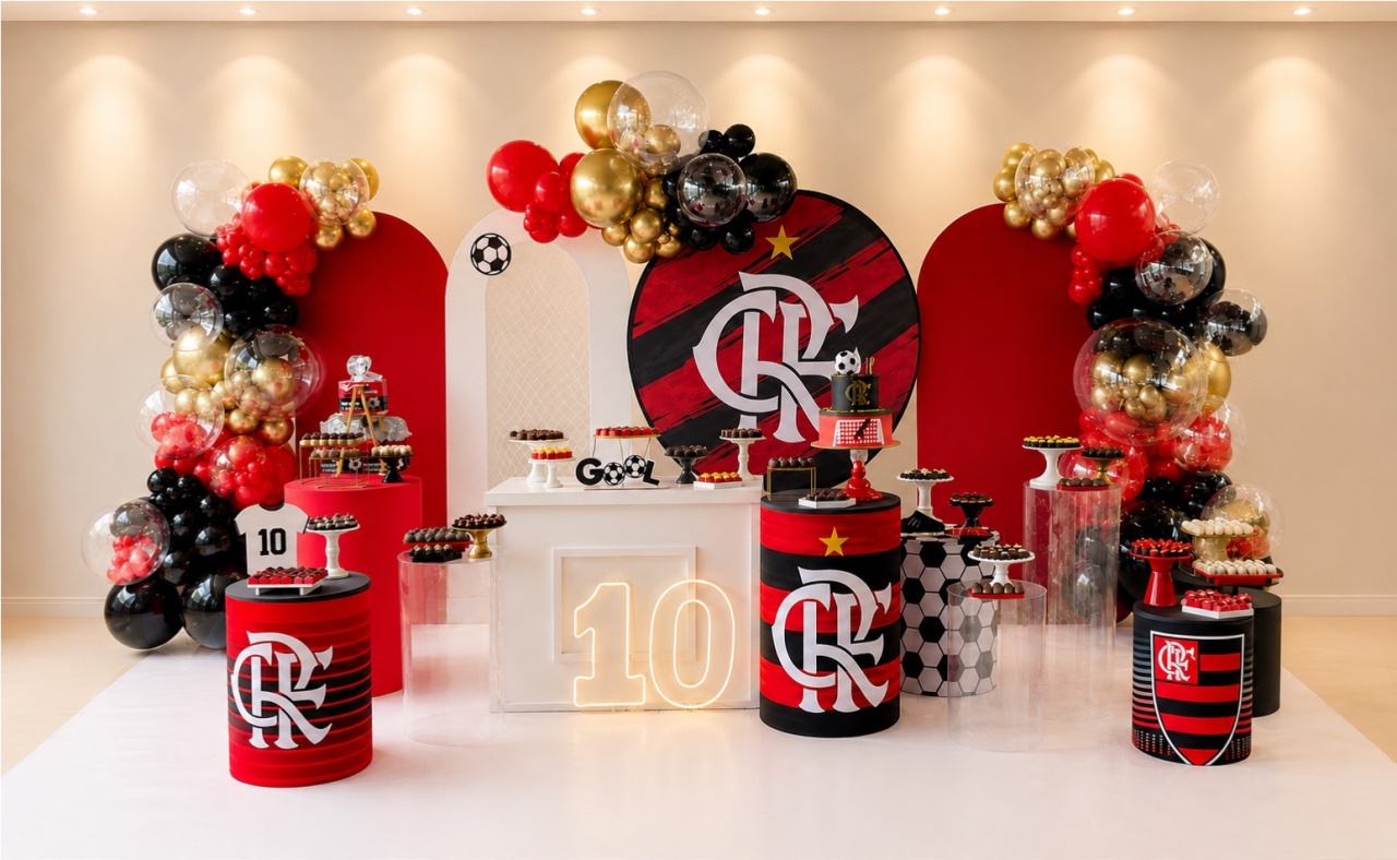 Decoração Flamengo 5M - Me Pegue Monte