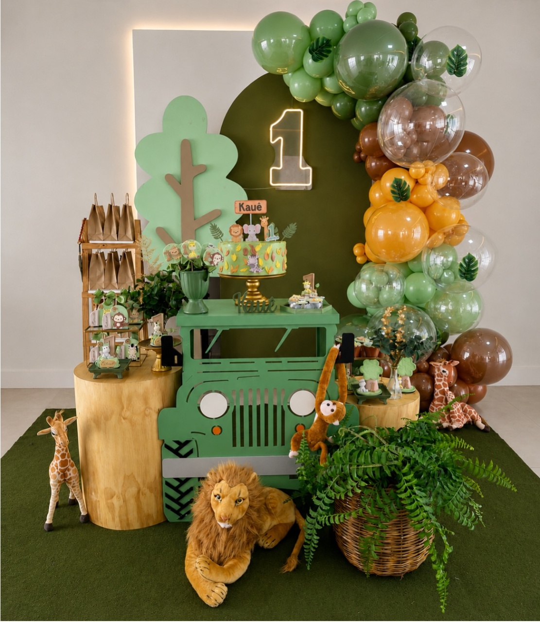 Decoração Neutra - Safári Pelúcias - Me Pegue Monte