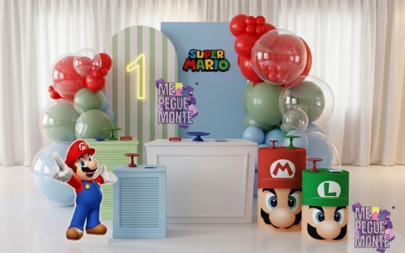 Decoração Infantil Mario - 1  - Me Pegue Monte
