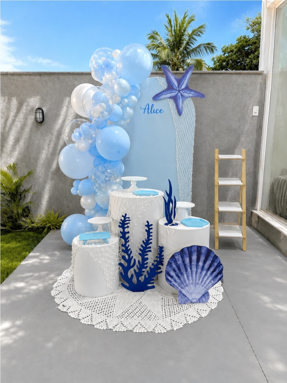 Decoração Com Balão - Fundo Do Mar (Praia) - Me Pegue Monte