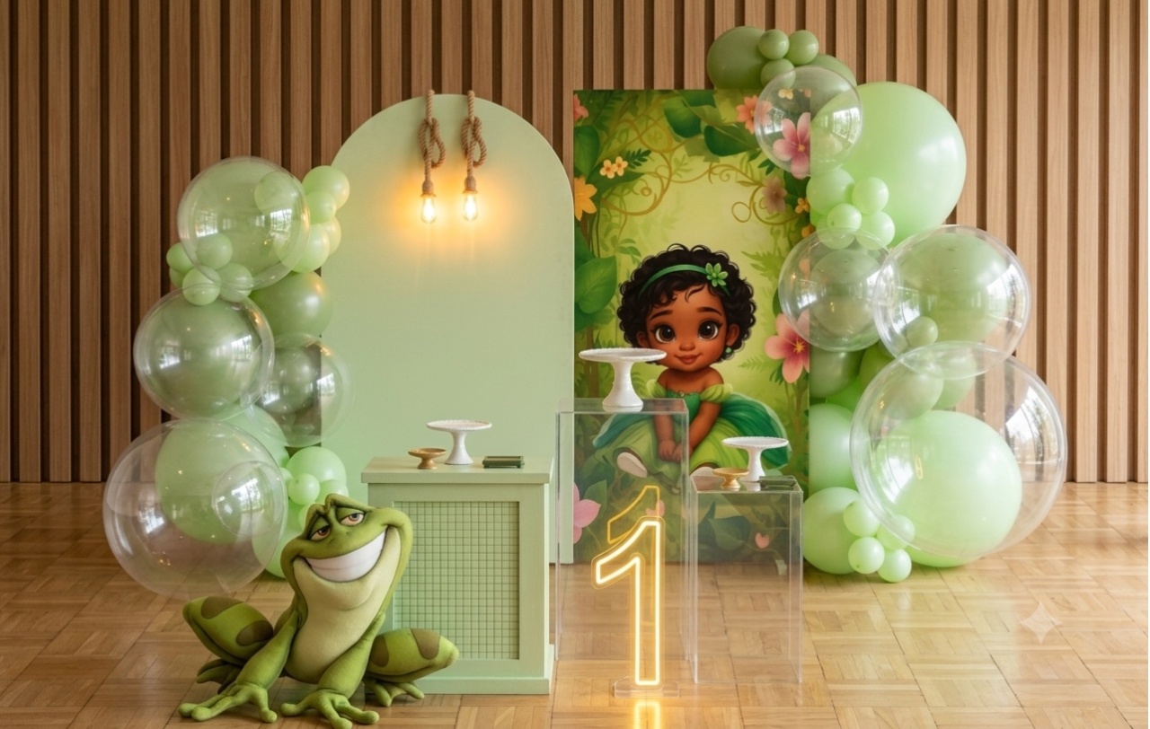 Decoração Com Balão - Princesa Tiana Baby 2 - Me Pegue Monte