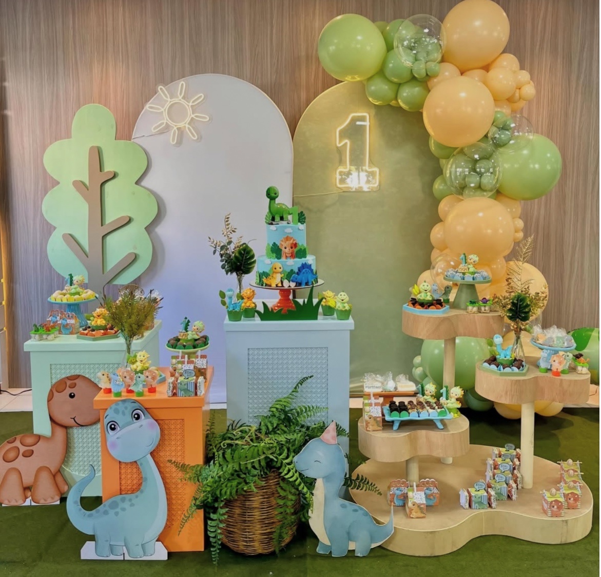 Decoração Com Balão - Dino Baby 3 - Me Pegue Monte