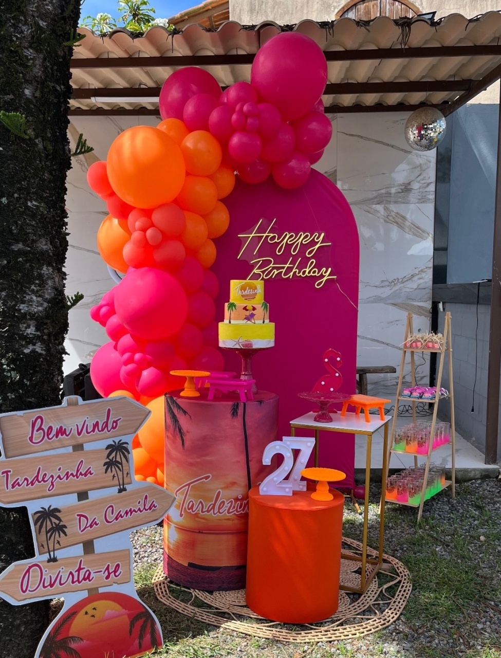 Decoração Tardizinha Pink  - Me Pegue Monte
