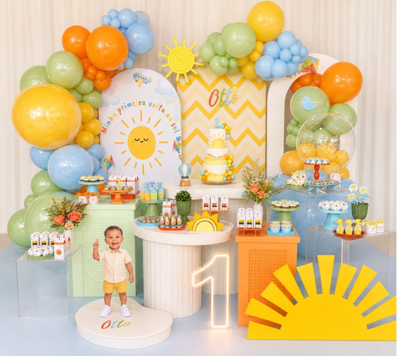 Decoração Infantil - Minha Primeira Volta Ao Sol - Me Pegue Monte